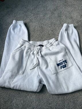 White Fox Boutique Light Gray Sweat Joggers